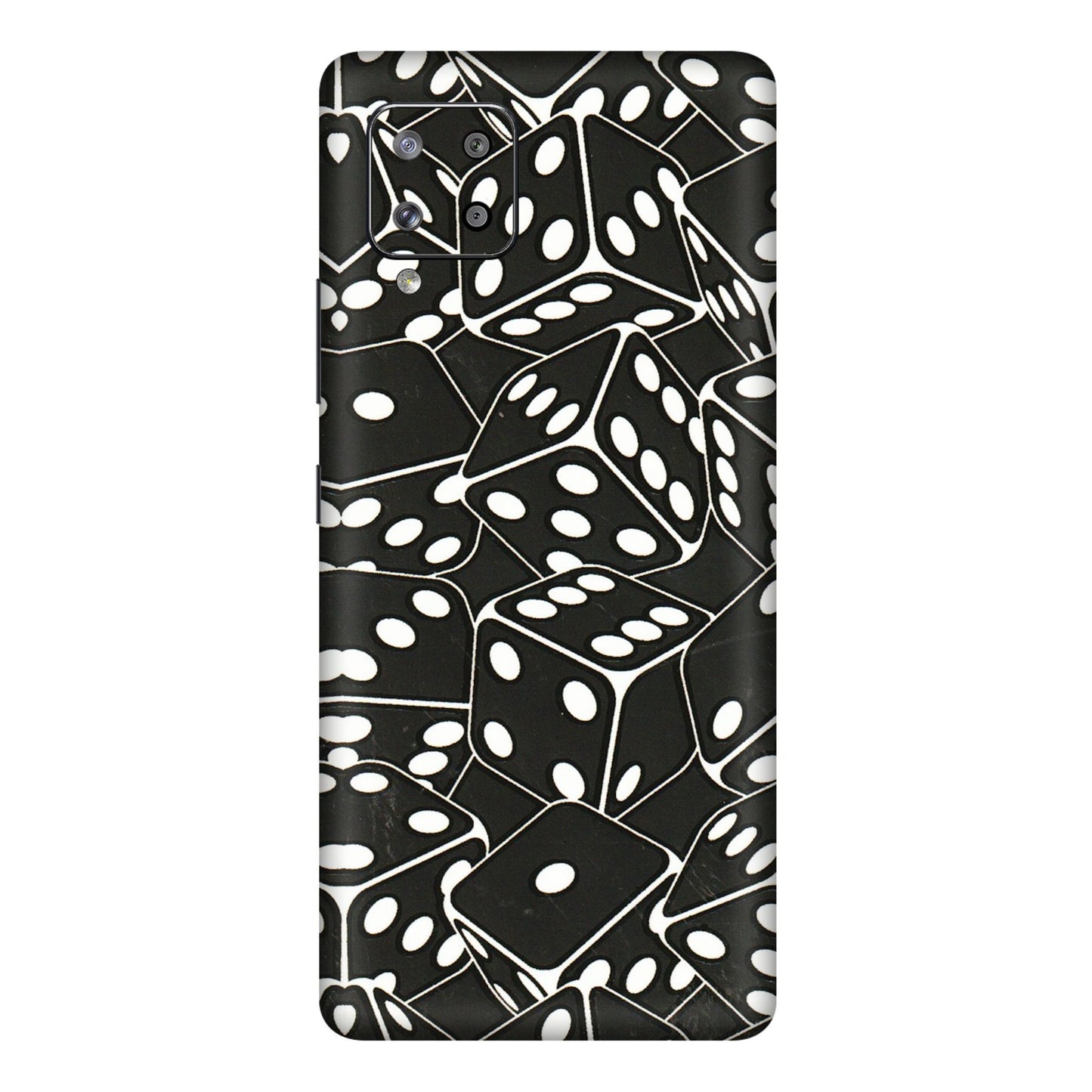 Samsung M/F/Note/Flip and C Phone Skins (All Models) - Big Black Dices - 3D Embossed Finish (L-106) Samsung Galaxy M42