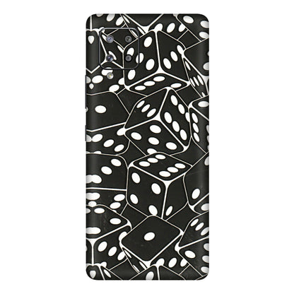 Samsung M/F/Note/Flip and C Phone Skins (All Models) - Big Black Dices - 3D Embossed Finish (L-106) Samsung Galaxy M42