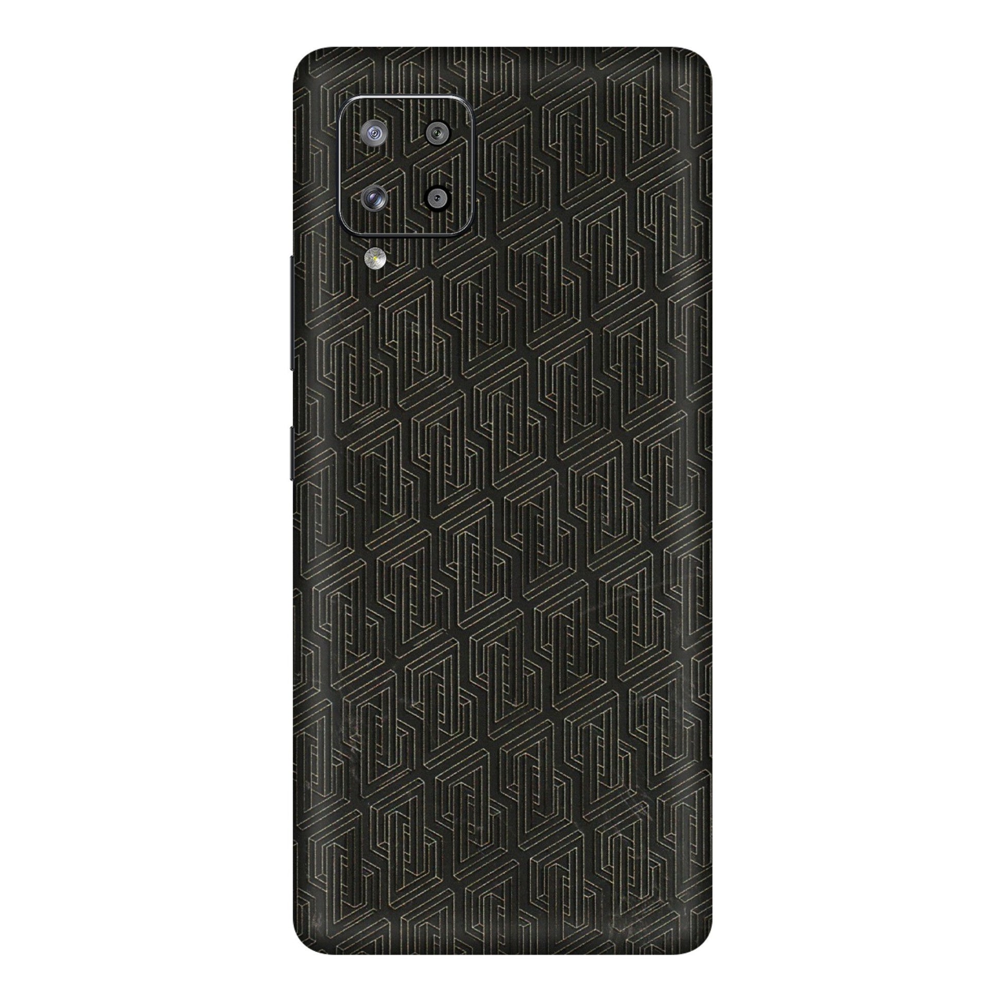 Samsung M/F/Note/Flip and C Phone Skins (All Models) - Black Abstract Pattern - 3D Embossed Finish (L-117) Samsung Galaxy M42