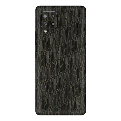 Samsung M/F/Note/Flip and C Phone Skins (All Models) - Black Abstract Pattern - 3D Embossed Finish (L-117) Samsung Galaxy M42