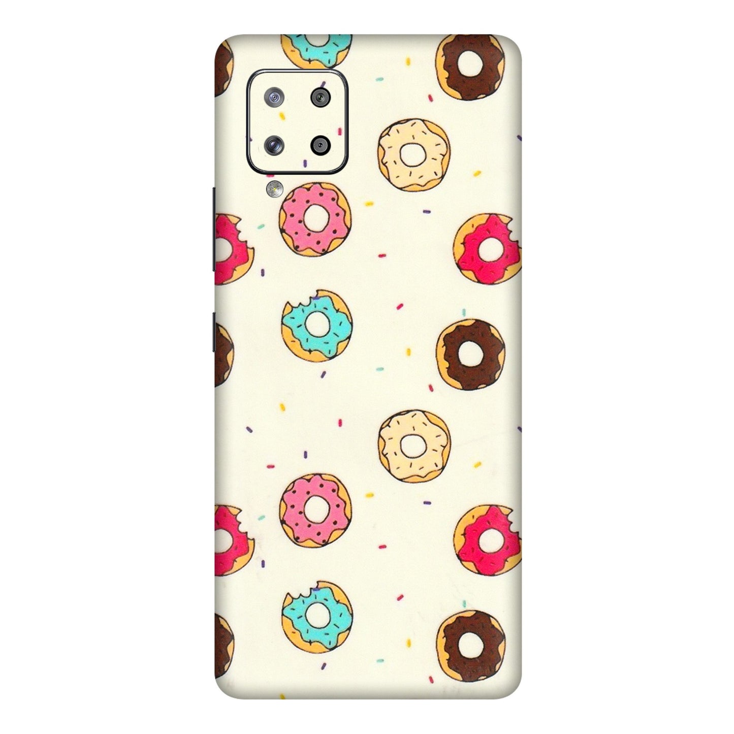 Samsung M/F/Note/Flip and C Phone Skins (All Models) - Mini Donuts Doodle Art - 3D Embossed Finish (L-122) Samsung Galaxy M42