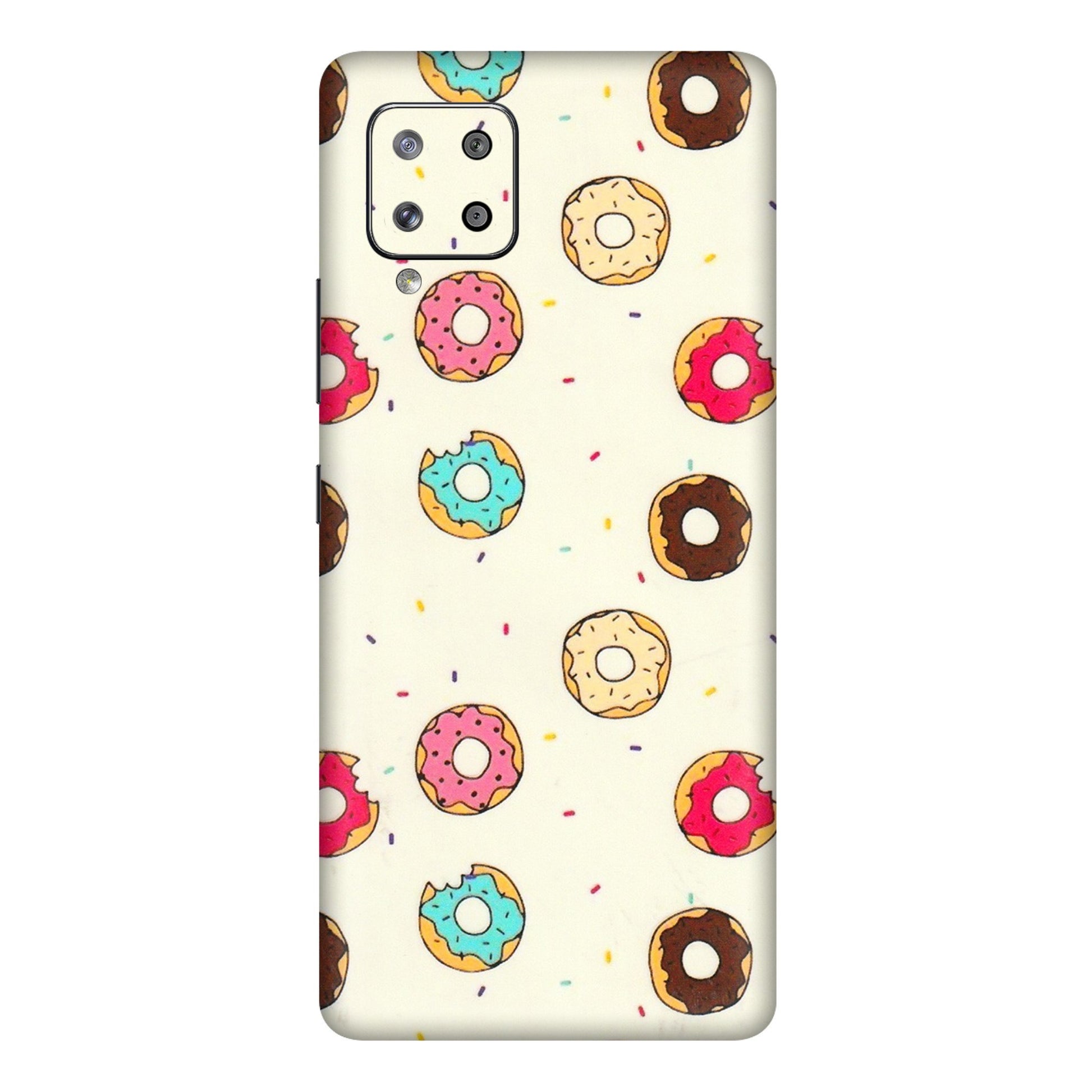 Samsung M/F/Note/Flip and C Phone Skins (All Models) - Mini Donuts Doodle Art - 3D Embossed Finish (L-122) Samsung Galaxy M42