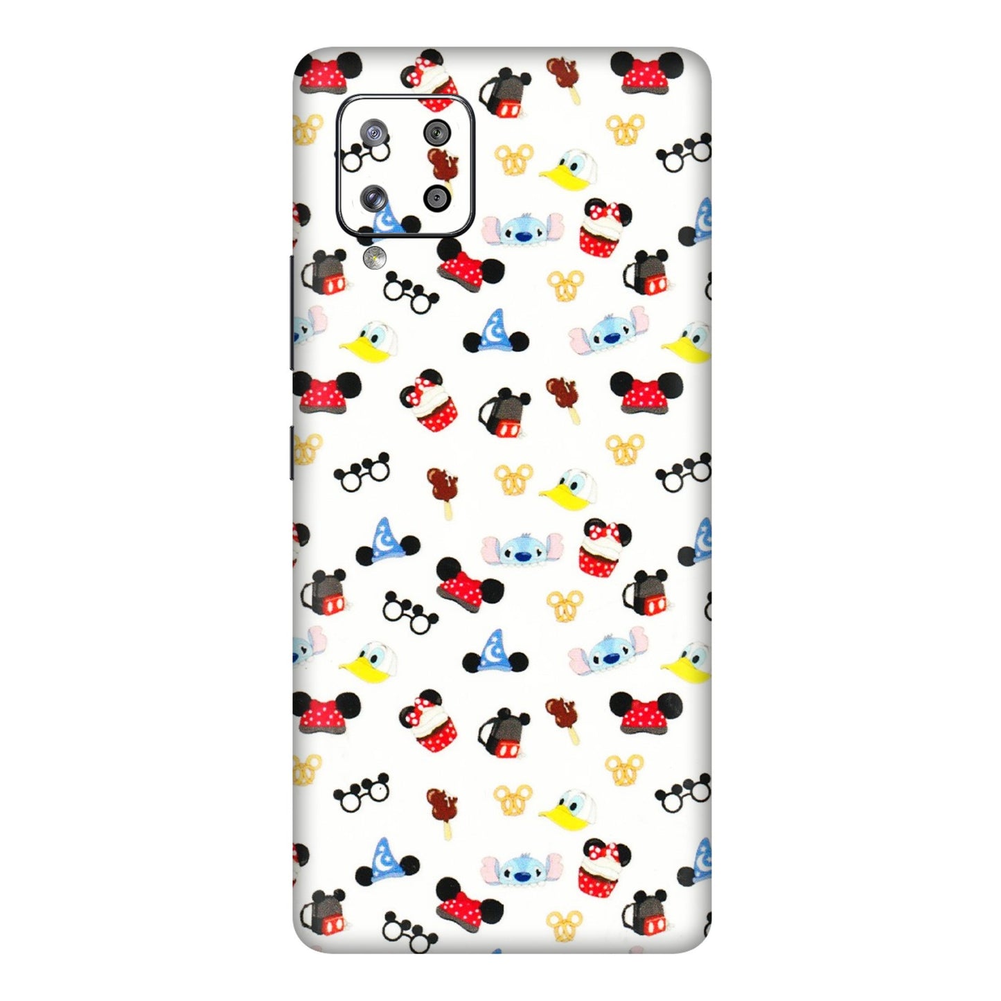 Samsung M/F/Note/Flip and C Phone Skins (All Models) - Minnie Mouse & Donald Doodles s - 3D Embossed Finish (L-194) Samsung Galaxy M42