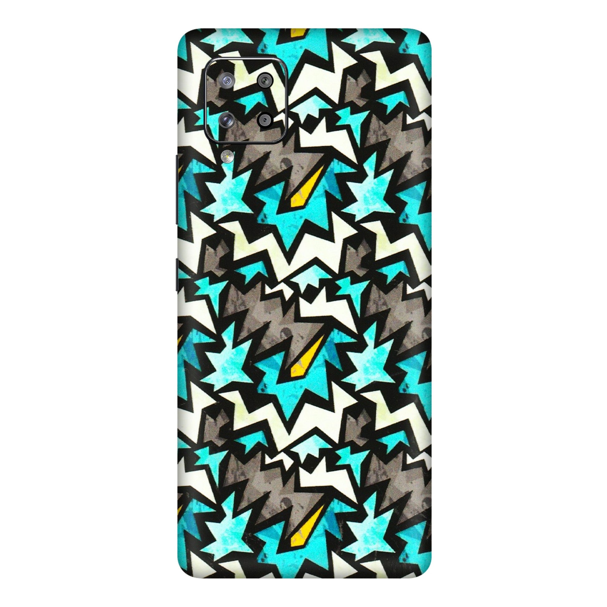 Samsung M/F/Note/Flip and C Phone Skins (All Models) - Funky Zig Zag - 3D Embossed Finish (L-223) Samsung Galaxy M42