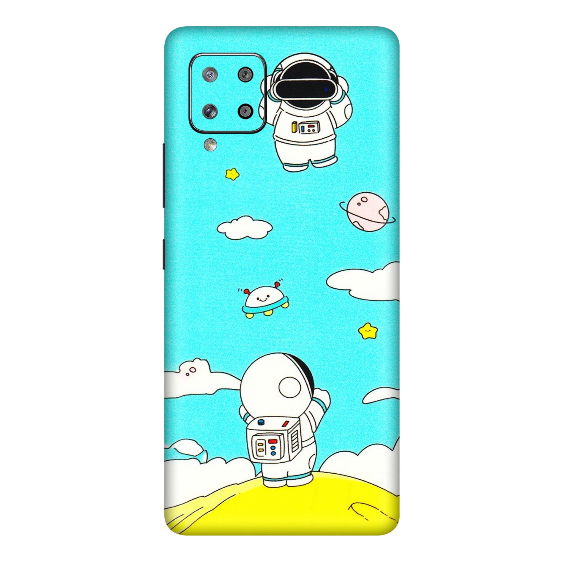 Samsung M/F/Note/Flip and C Phone Skins (All Models) - Blue Skies Astro Float - 3D Embossed Finish (L-230) Samsung Galaxy M42