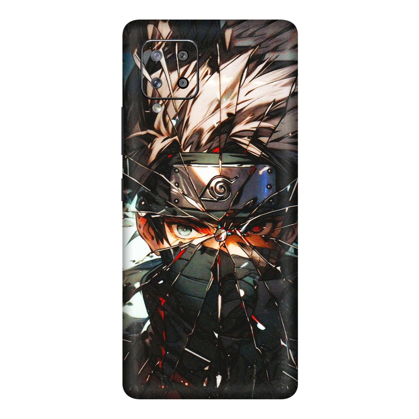 Samsung M/F/Note/Flip and C Phone Skins (All Models) - Kakashi Shattered Glass Effect - 3D Embossed Finish (L-237) Samsung Galaxy M42