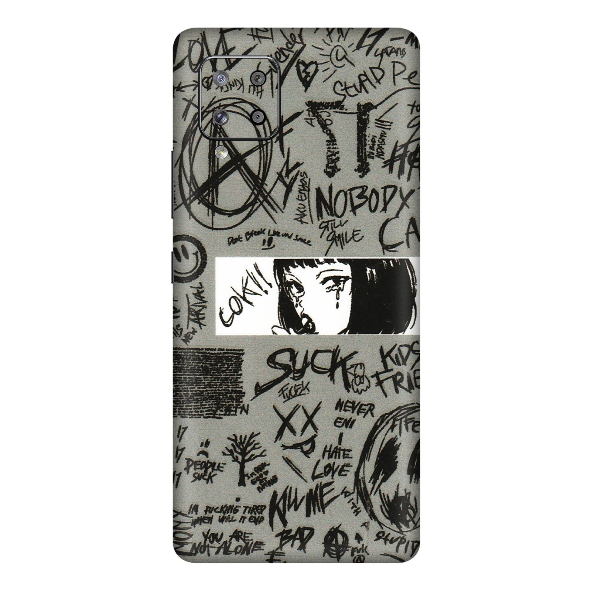 Samsung M/F/Note/Flip and C Phone Skins (All Models) - Never Have Love Anime - 3D Embossed Finish (L-260) Samsung Galaxy M42