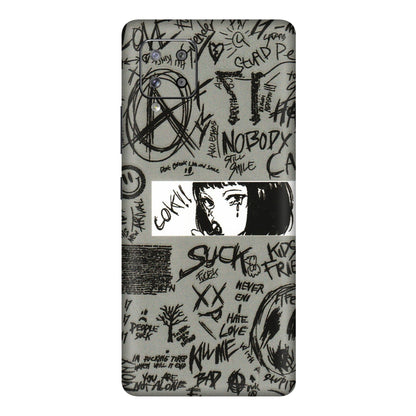 Samsung M/F/Note/Flip and C Phone Skins (All Models) - Never Have Love Anime - 3D Embossed Finish (L-260) Samsung Galaxy M42