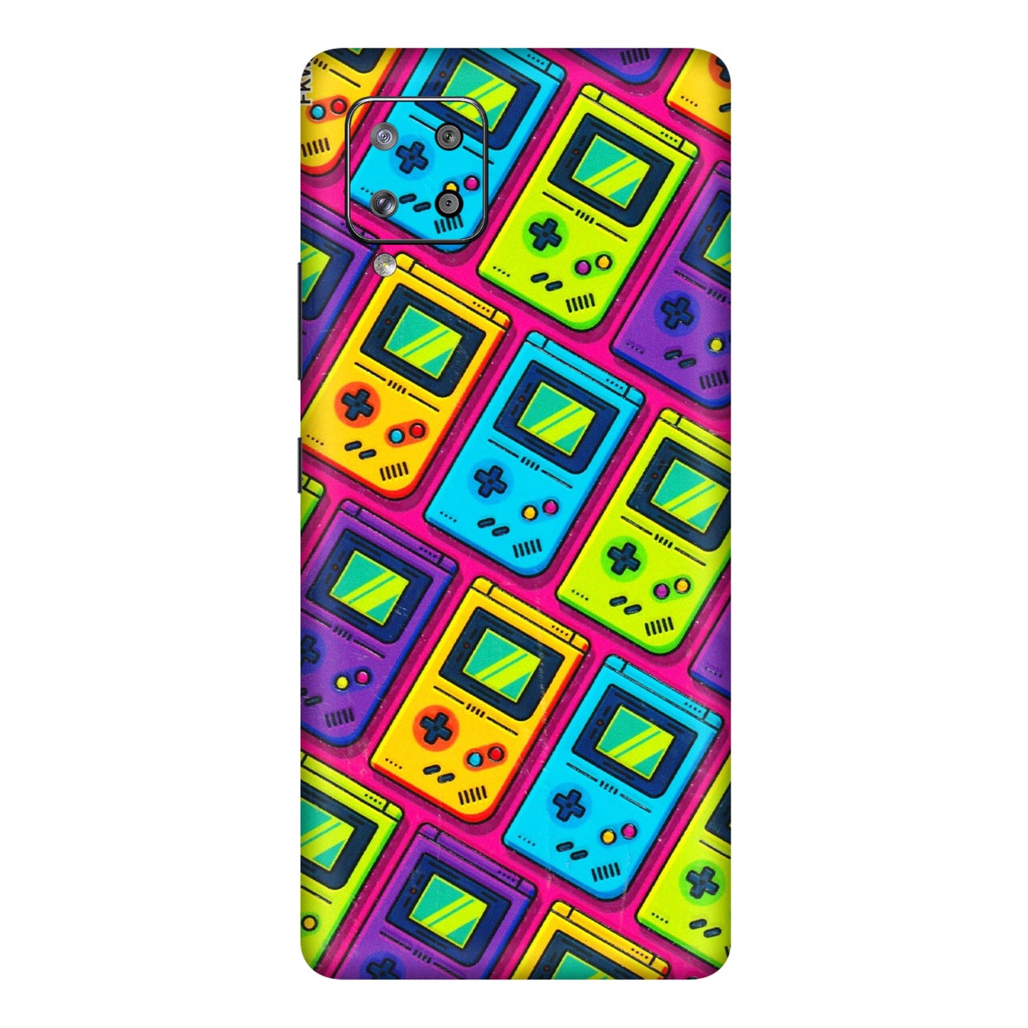 Samsung M/F/Note/Flip and C Phone Skins (All Models) - Gameboy Colourful - 3D Embossed Finish (L-266) Samsung Galaxy M42