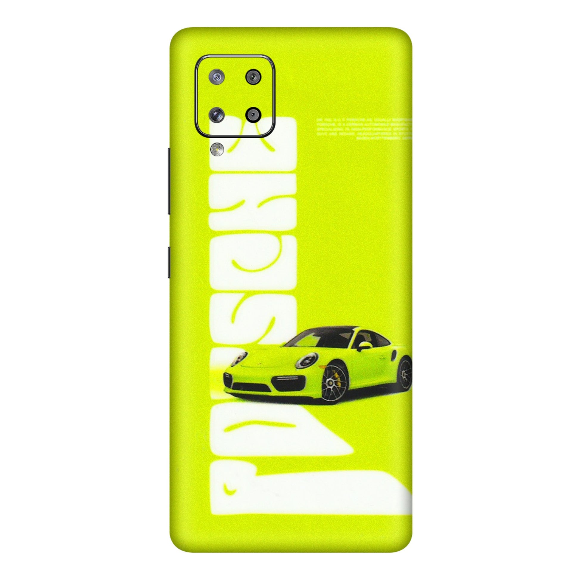 Samsung M/F/Note/Flip and C Phone Skins (All Models) - Lime Green Porche - 3D Embossed Finish (L-30) Samsung Galaxy M42