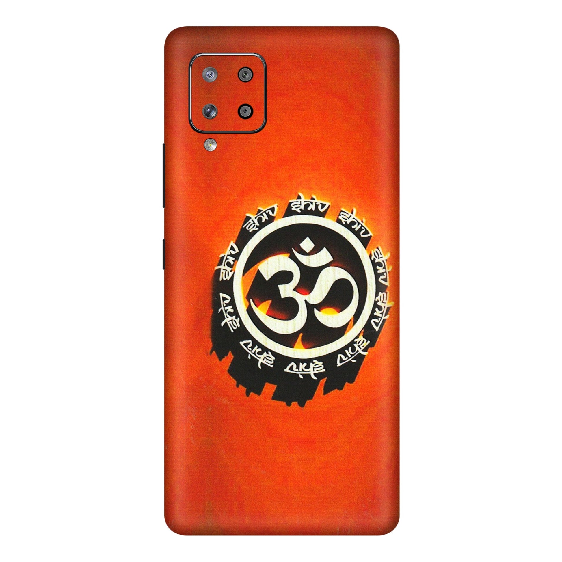 Samsung M/F/Note/Flip and C Phone Skins (All Models) - Aum Shiv Orange - 3D Embossed Finish (L-32) Samsung Galaxy M42