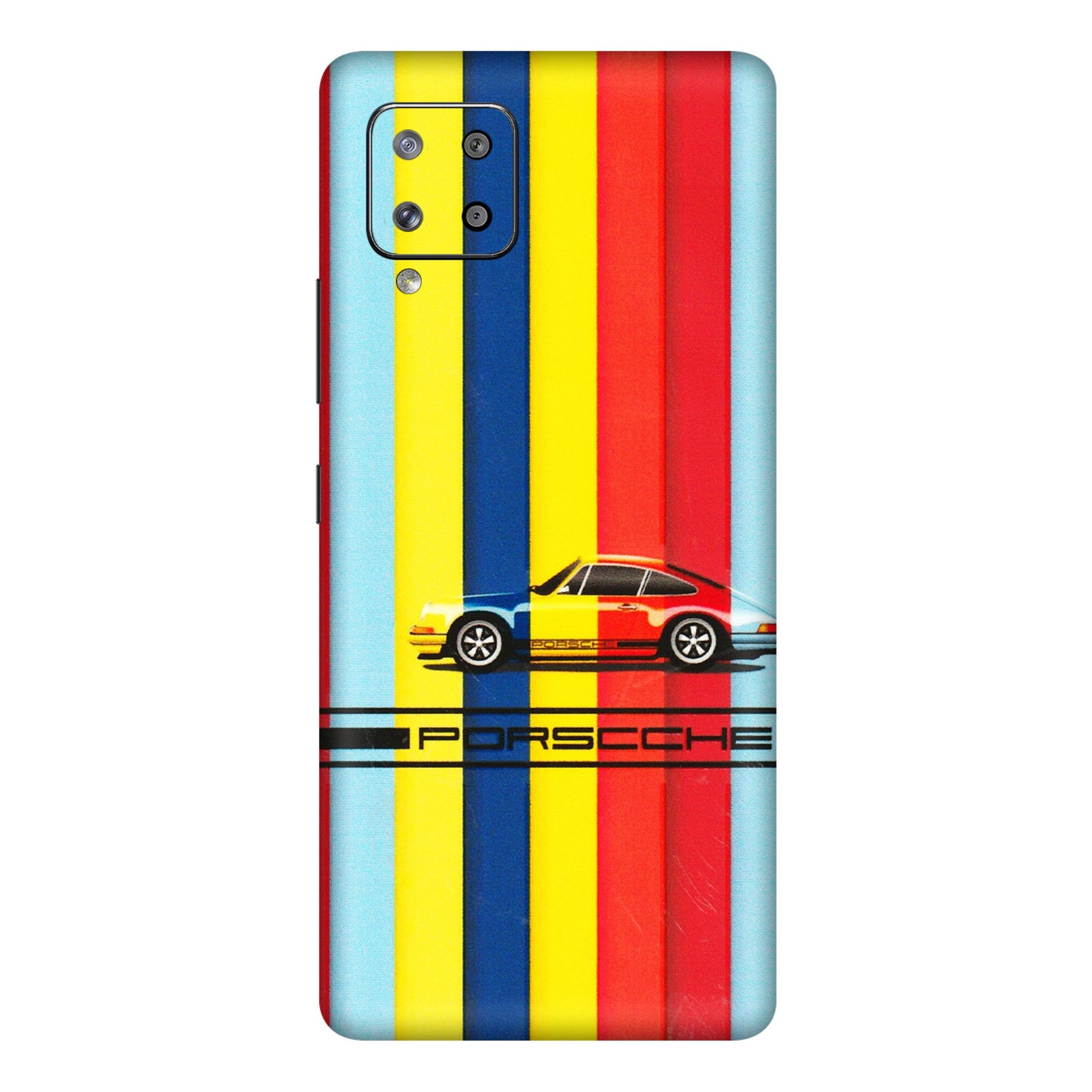 Samsung M/F/Note/Flip and C Phone Skins (All Models) - Multicolour Porche - 3D Embossed Finish (L-39) Samsung Galaxy M42