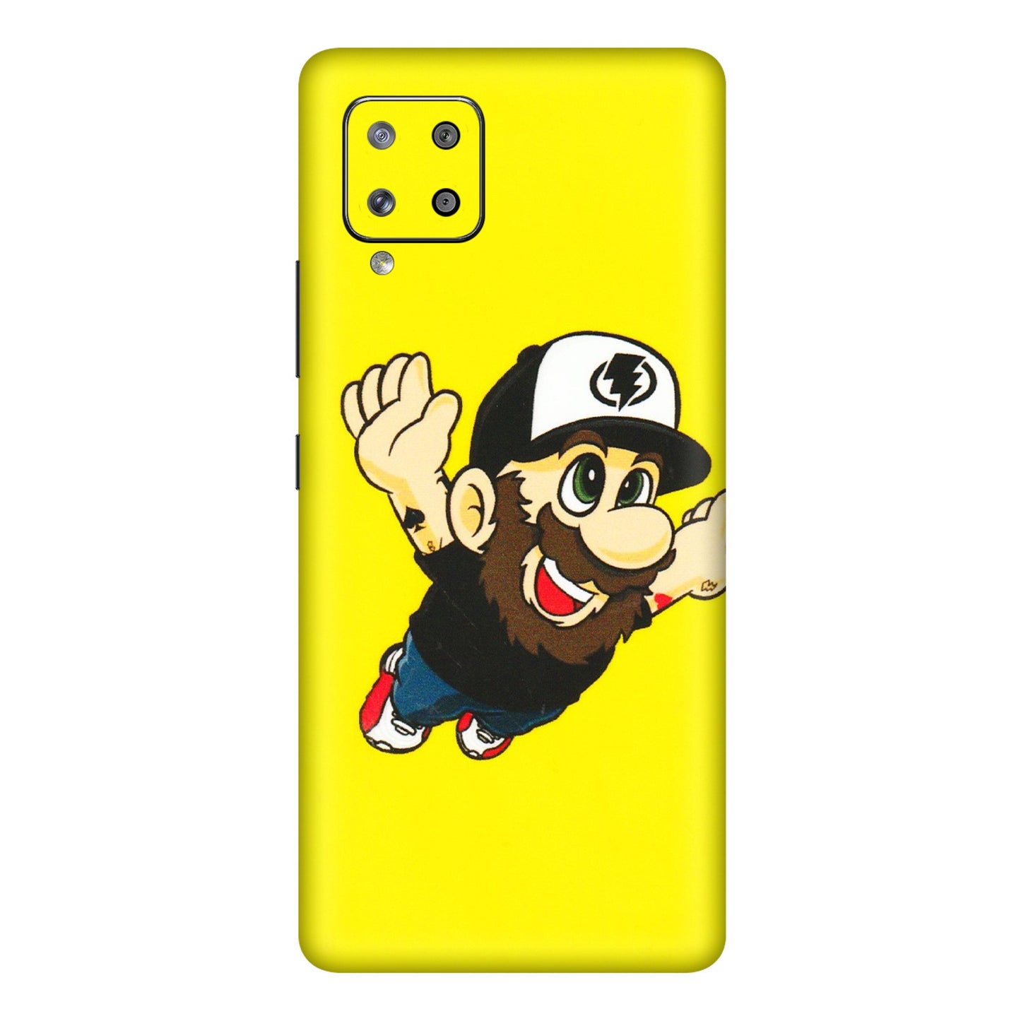 Samsung M/F/Note/Flip and C Phone Skins (All Models) - Flying Beardo - 3D Embossed Finish (L-60) Samsung Galaxy M42