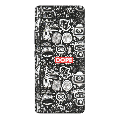 Samsung M/F/Note/Flip and C Phone Skins (All Models) - Dope Stay Classy Black Doodles - Matte Finish (M-126) Samsung Galaxy M42