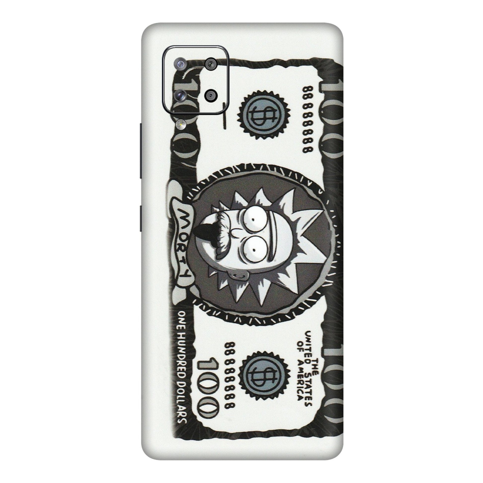 Samsung M/F/Note/Flip and C Phone Skins (All Models) - Rick And Morty Hundred Dollar Anime - Matte Finish (M-161) Samsung Galaxy M42