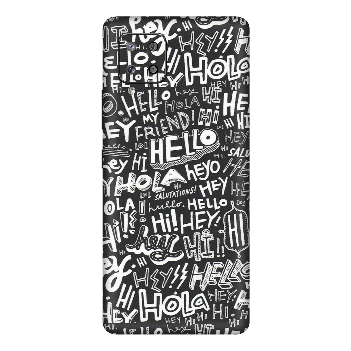 Samsung M/F/Note/Flip and C Phone Skins (All Models) - Hi Hello Doodles - Matte Finish (M-25) Samsung Galaxy M42