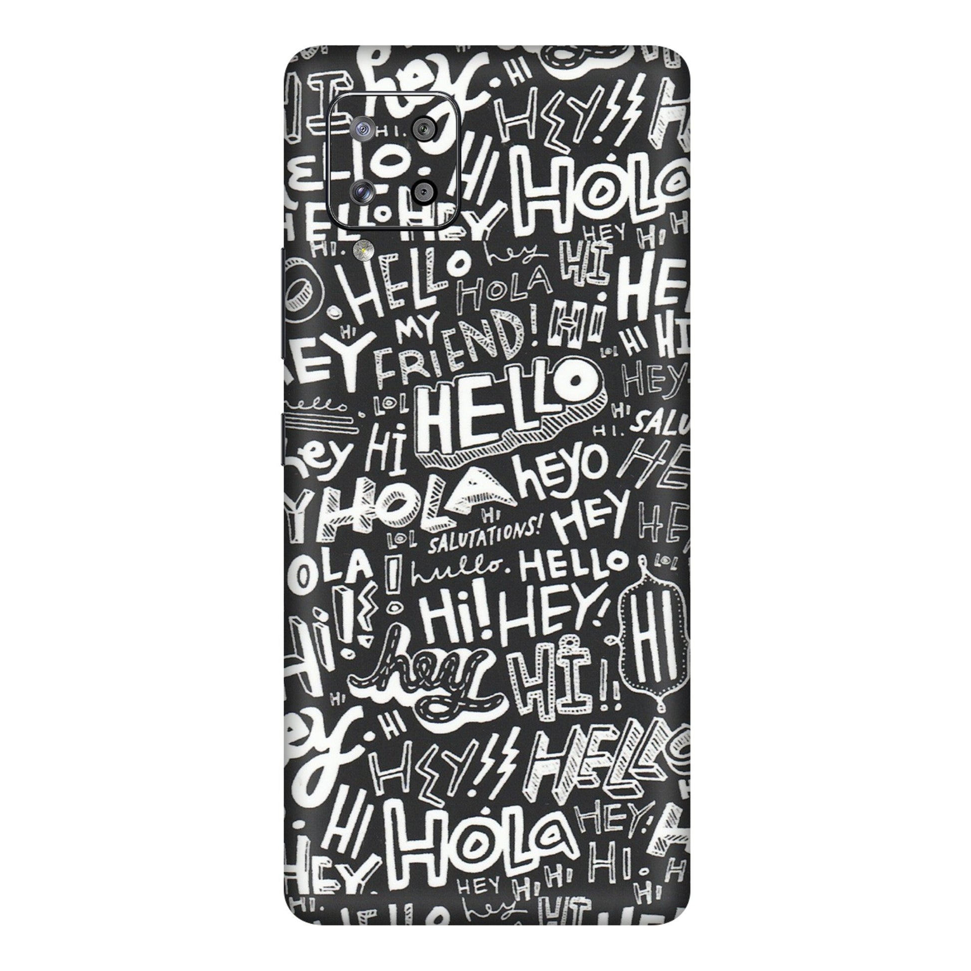 Samsung M/F/Note/Flip and C Phone Skins (All Models) - Hi Hello Doodles - Matte Finish (M-25) Samsung Galaxy M42