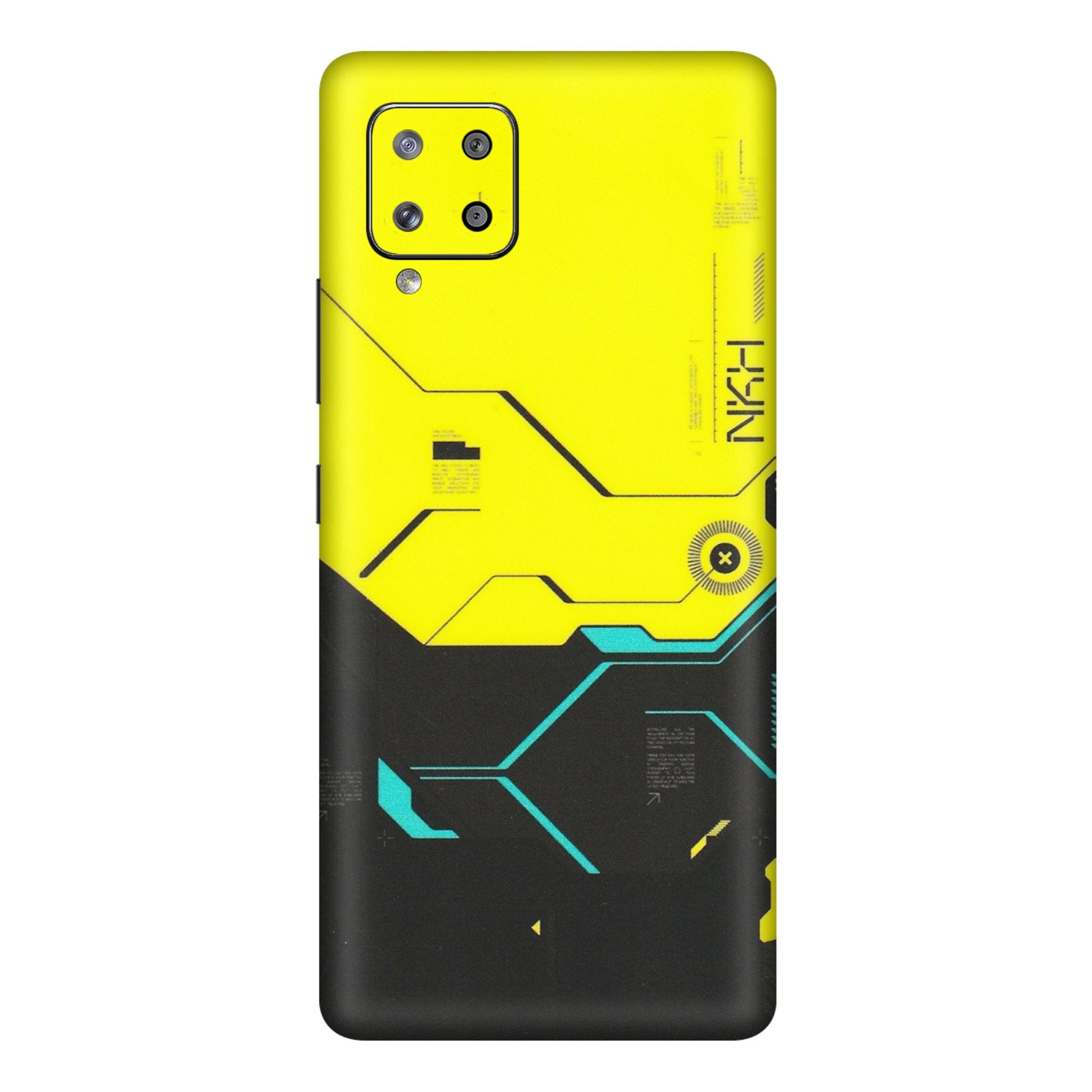 Samsung M/F/Note/Flip and C Phone Skins (All Models) - Black Yellow Technica - Matte Finish (M-53) Samsung Galaxy M42