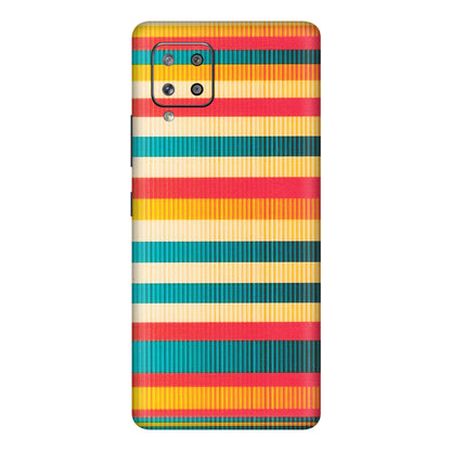 Samsung M/F/Note/Flip and C Phone Skins (All Models) - Colourful Stripes Soothing Effect - Matte Finish (M-86) Samsung Galaxy M42