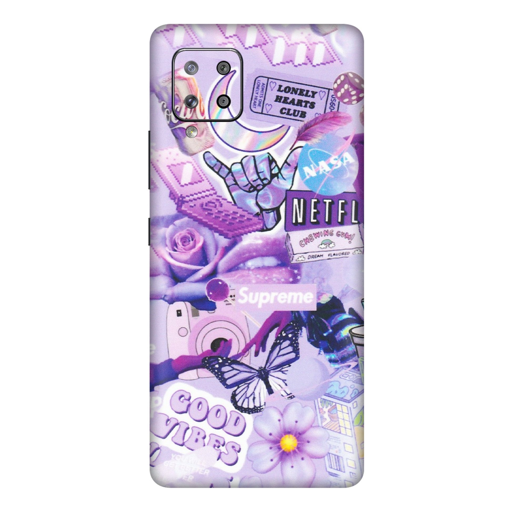 Samsung M/F/Note/Flip and C Phone Skins (All Models) - Supreme Purple Magic - Matte Finish (M-88) Samsung Galaxy M42