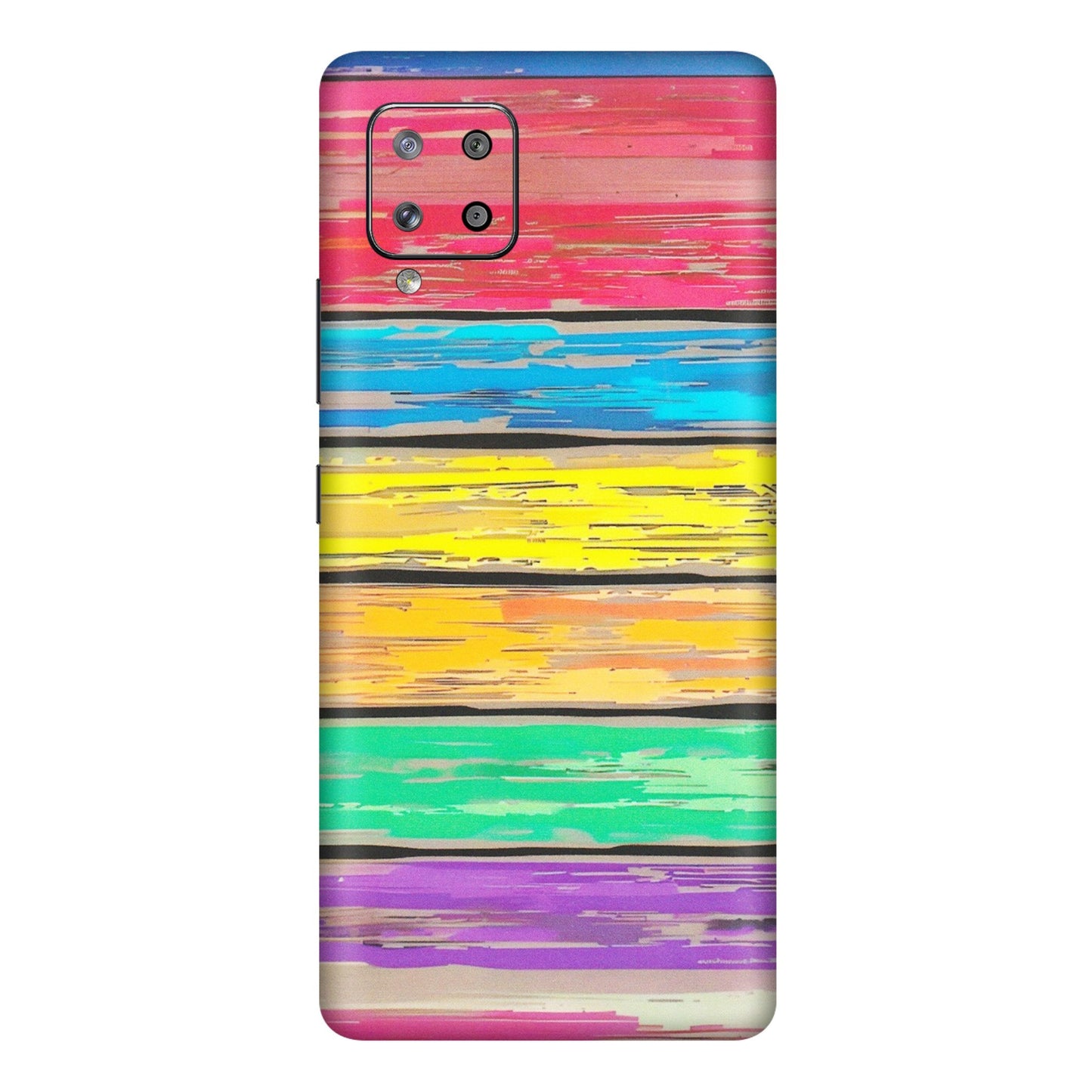 Samsung M/F/Note/Flip and C Phone Skins (All Models) - Multi Colour Wooden Wall - Matte Finish (M-96) Samsung Galaxy M42
