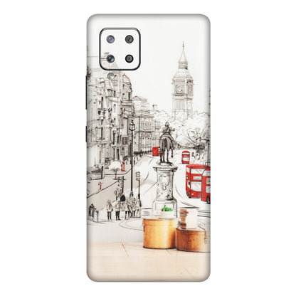 Samsung M/F/Note/Flip and C Phone Skins (All Models) - London Street - Transparent Finish (T-02) Samsung Galaxy M42