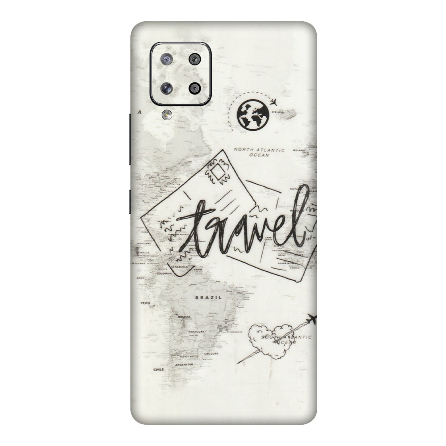 Samsung M/F/Note/Flip and C Phone Skins (All Models) - Travel Ticket - Transparent Finish (T-06) Samsung Galaxy M42