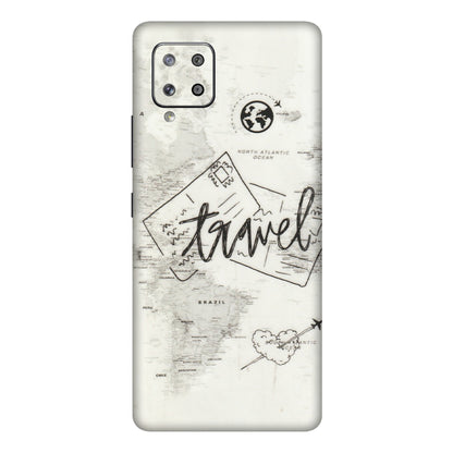 Samsung M/F/Note/Flip and C Phone Skins (All Models) - Travel Ticket - Transparent Finish (T-06) Samsung Galaxy M42
