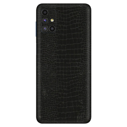 Samsung M/F/Note/Flip and C Phone Skins (All Models) - Snake Leather Black - 3D Embossed Finish (L-107) Samsung Galaxy M51