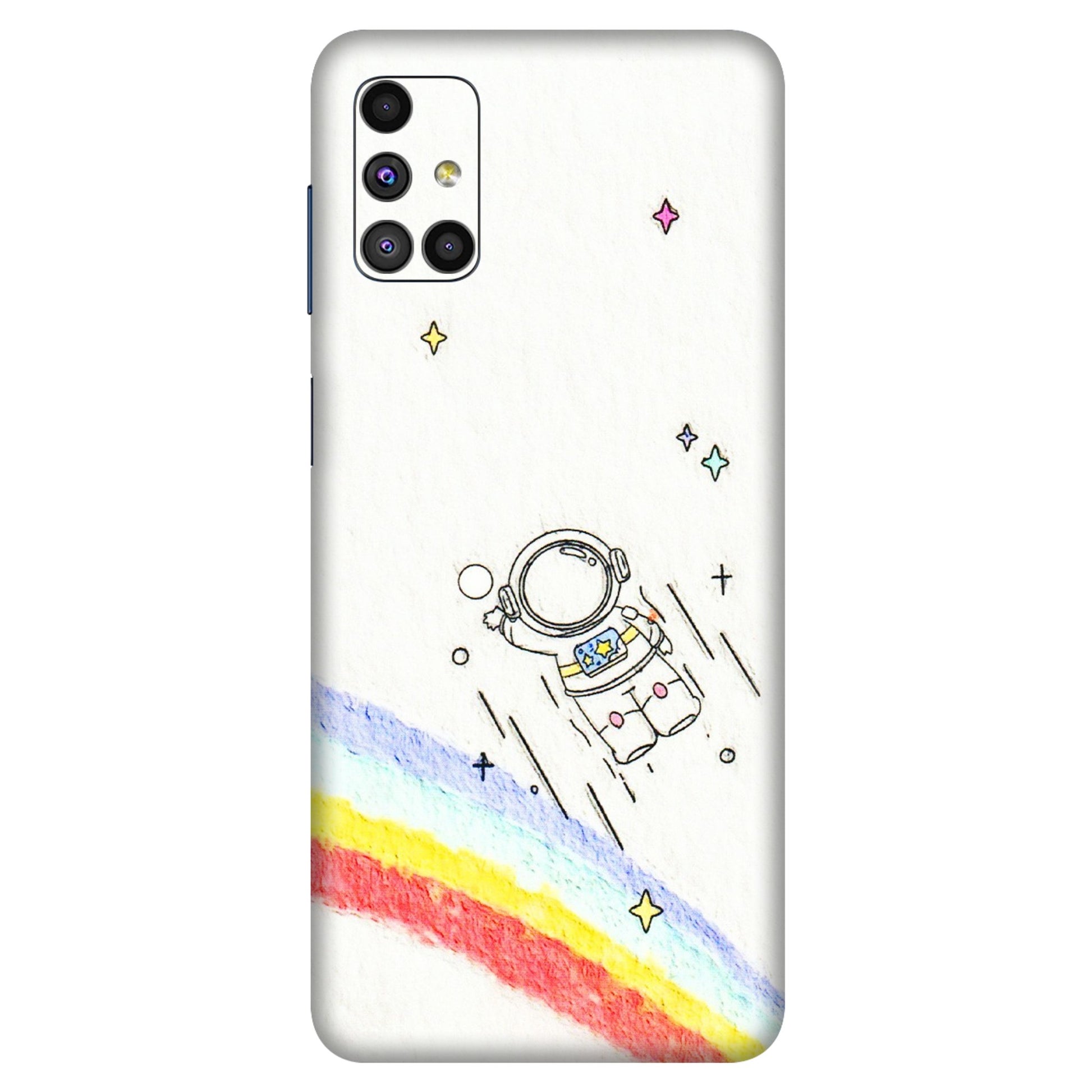 Samsung M/F/Note/Flip and C Phone Skins (All Models) - Milkyway Astronaut - 3D Embossed Finish (L-110) Samsung Galaxy M51