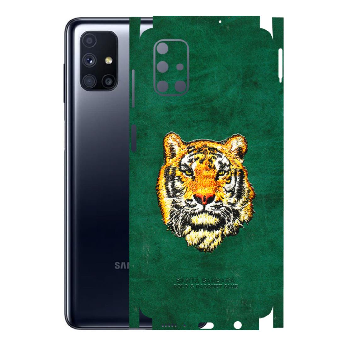 Samsung M/F/Note/Flip and C Phone Skins (All Models) - Leather Feel Tiger - 3D Embossed Finish (L-111) Samsung Galaxy M51