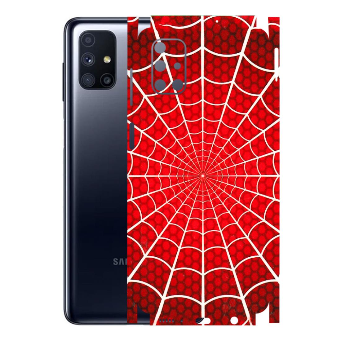 Samsung M/F/Note/Flip and C Phone Skins (All Models) - Classic Spidey Web - 3D Embossed Finish (L-115) Samsung Galaxy M51