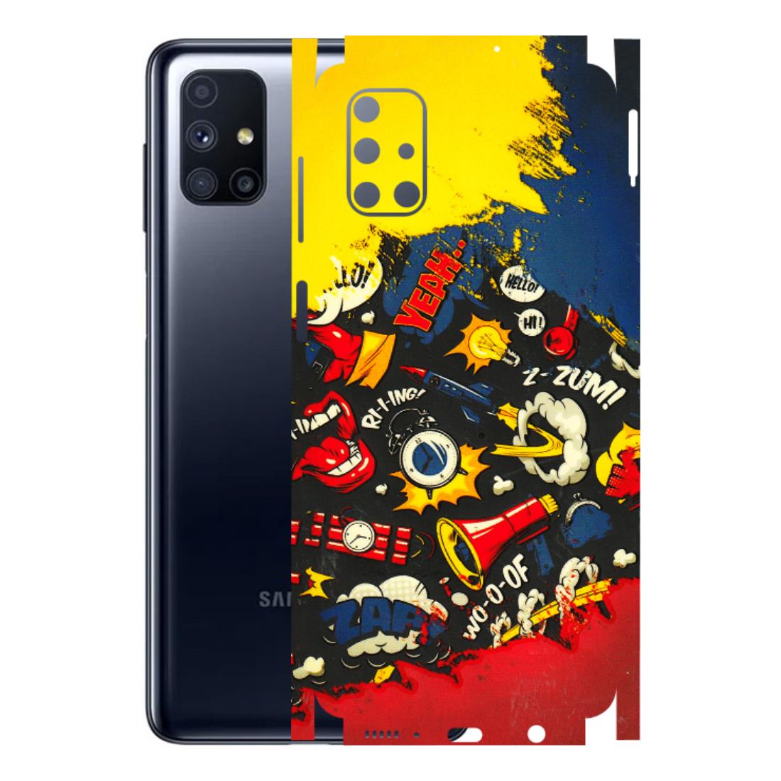 Samsung M/F/Note/Flip and C Phone Skins (All Models) - Pacific Doodle Art - 3D Embossed Finish (L-120) Samsung Galaxy M51