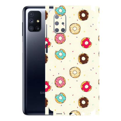 Samsung M/F/Note/Flip and C Phone Skins (All Models) - Mini Donuts Doodle Art - 3D Embossed Finish (L-122) Samsung Galaxy M51