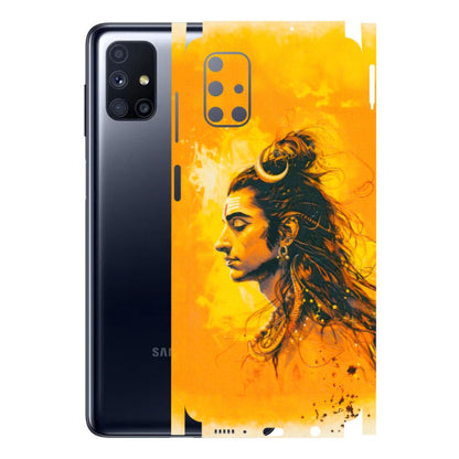 Samsung M/F/Note/Flip and C Phone Skins (All Models) - Shiv Shakti - 3D Embossed Finish (L-14) Samsung Galaxy M51