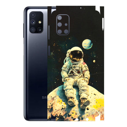 Samsung M/F/Note/Flip and C Phone Skins (All Models) - Astronaut in Space - 3D Embossed Finish (L-16) Samsung Galaxy M51