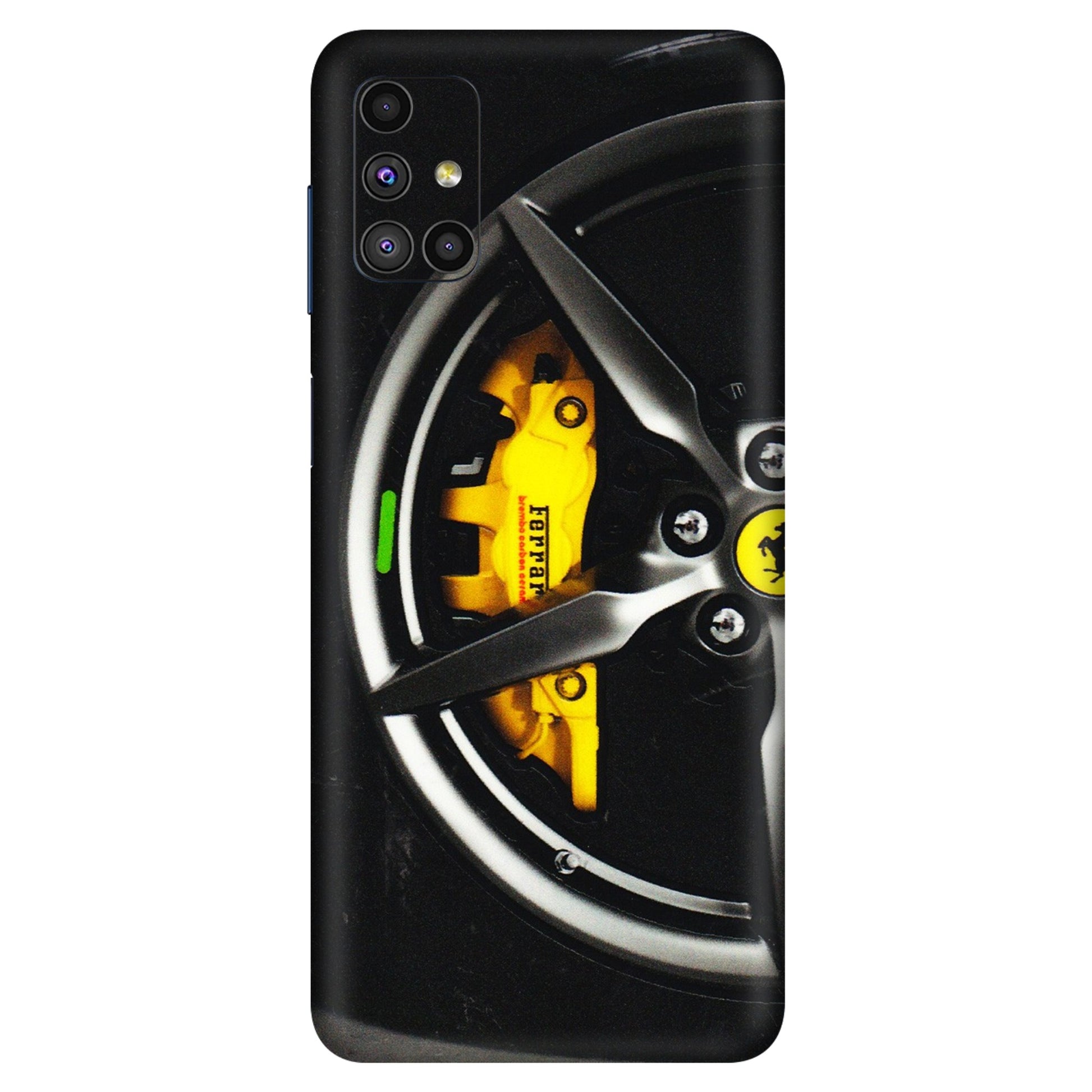 Samsung M/F/Note/Flip and C Phone Skins (All Models) - Ferrari Wheel Alloy - 3D Embossed Finish (L-173) Samsung Galaxy M51
