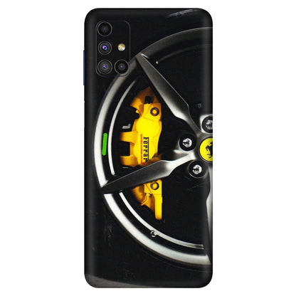 Samsung M/F/Note/Flip and C Phone Skins (All Models) - Ferrari Wheel Alloy - 3D Embossed Finish (L-173) Samsung Galaxy M51