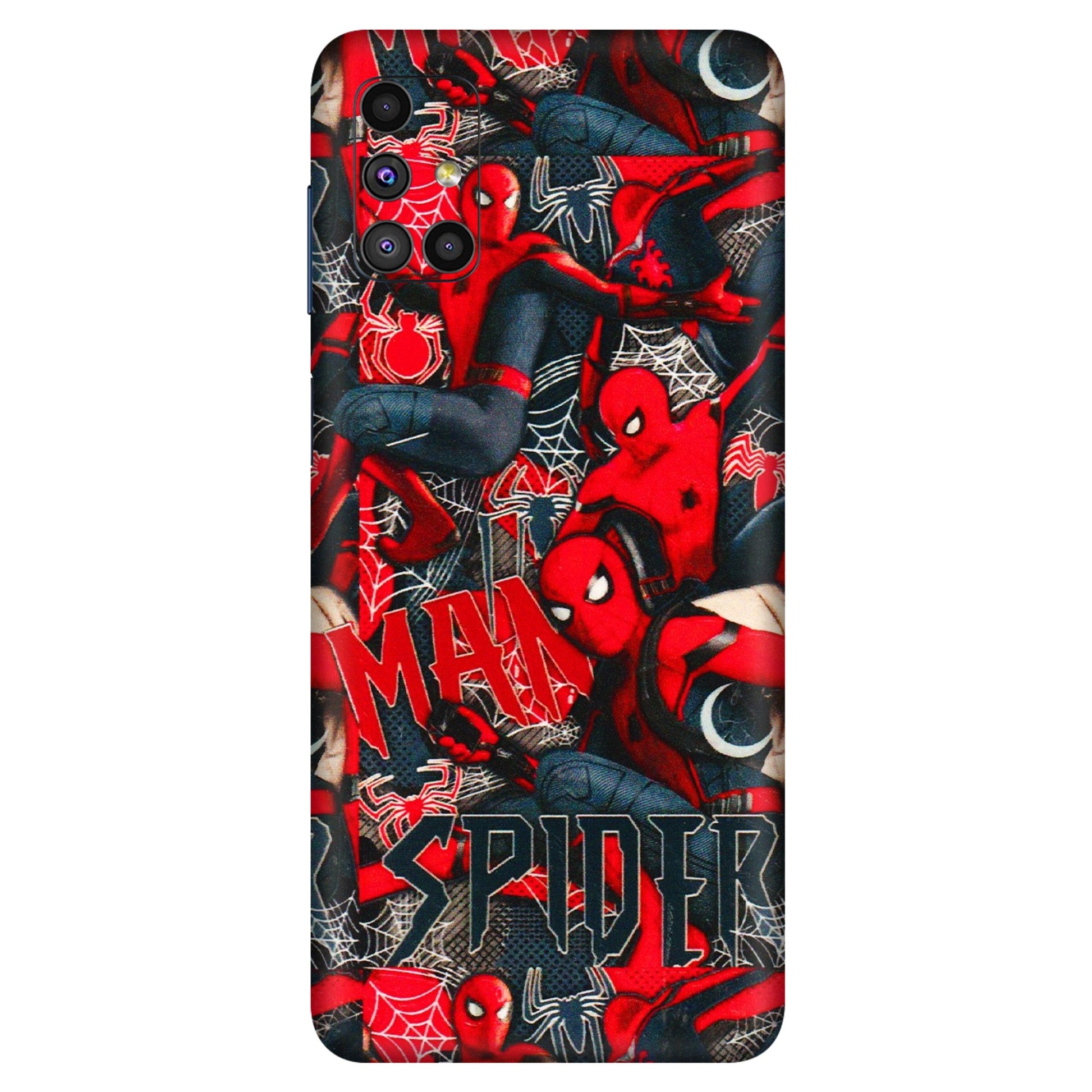 Samsung M/F/Note/Flip and C Phone Skins (All Models) - SpiderMan Cool - 3D Embossed Finish (L-188) Samsung Galaxy M51
