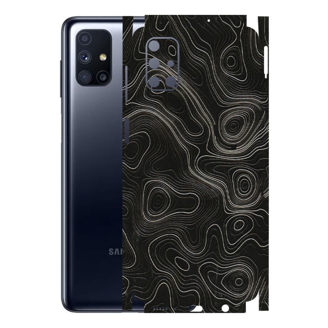 Samsung M/F/Note/Flip and C Phone Skins (All Models) - Black Swirl - 3D Embossed Finish (L-196) Samsung Galaxy M51
