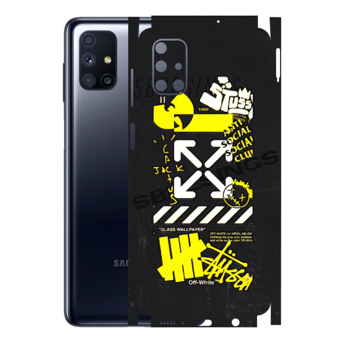 Samsung M/F/Note/Flip and C Phone Skins (All Models) - Anti Social Graffiti - 3D Embossed Finish (L-198) Samsung Galaxy M51