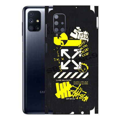 Samsung M/F/Note/Flip and C Phone Skins (All Models) - Anti Social Graffiti - 3D Embossed Finish (L-198) Samsung Galaxy M51