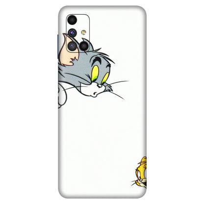 Samsung M/F/Note/Flip and C Phone Skins (All Models) - Cute Tom And Jerry - 3D Embossed Finish (L-220) Samsung Galaxy M51