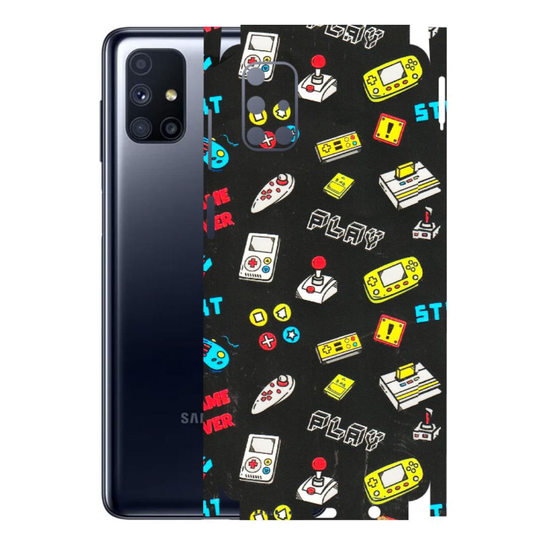 Samsung M/F/Note/Flip and C Phone Skins (All Models) - Gaming Doodles - 3D Embossed Finish (L-224) Samsung Galaxy M51