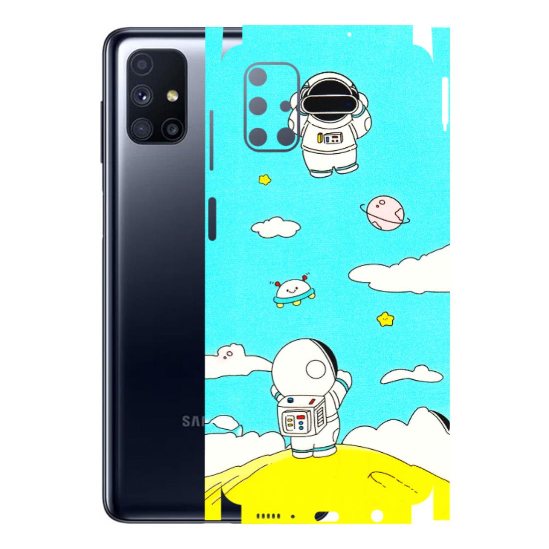 Samsung M/F/Note/Flip and C Phone Skins (All Models) - Blue Skies Astro Float - 3D Embossed Finish (L-230) Samsung Galaxy M51