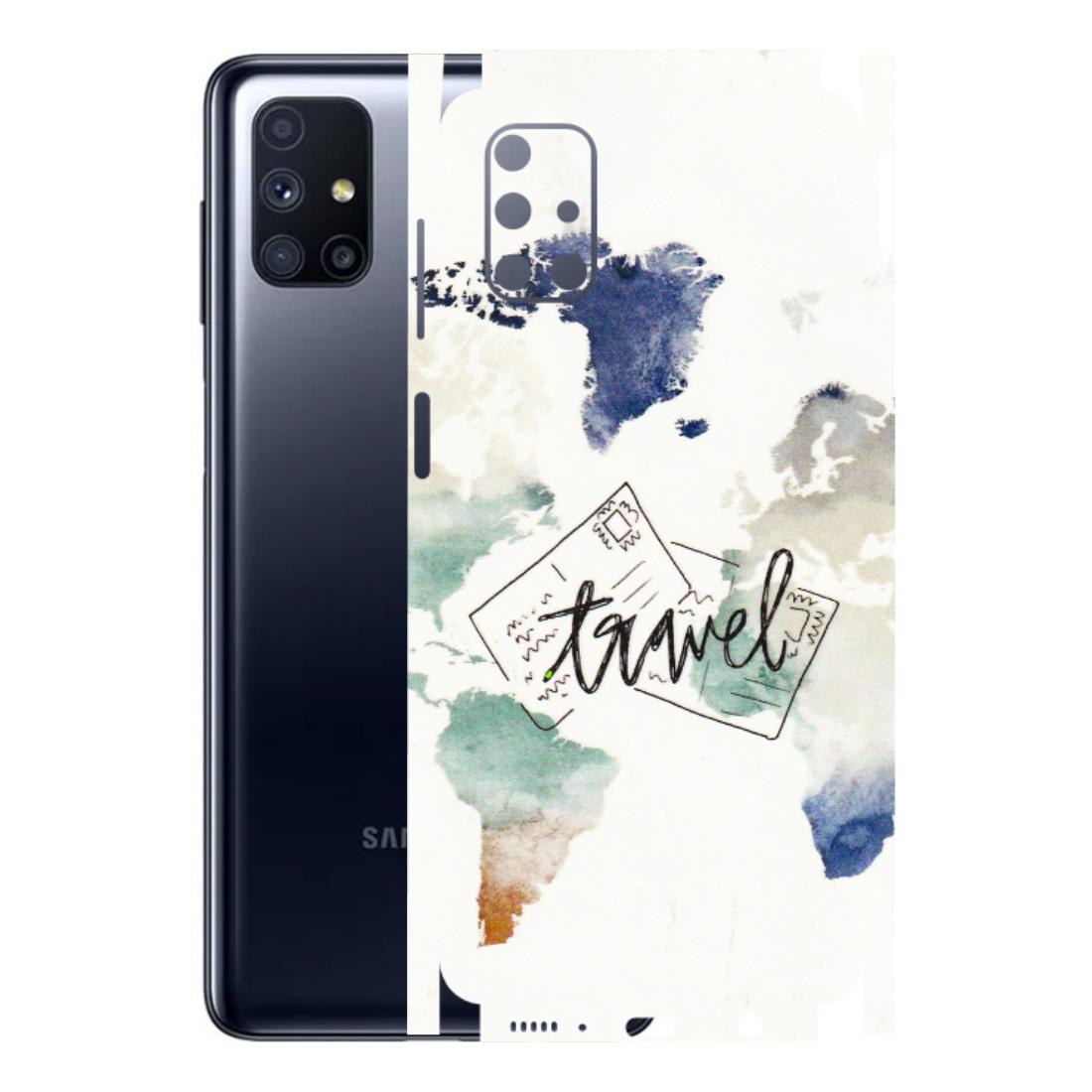 Samsung M/F/Note/Flip and C Phone Skins (All Models) - Travel The World - 3D Embossed Finish (L-232) Samsung Galaxy M51