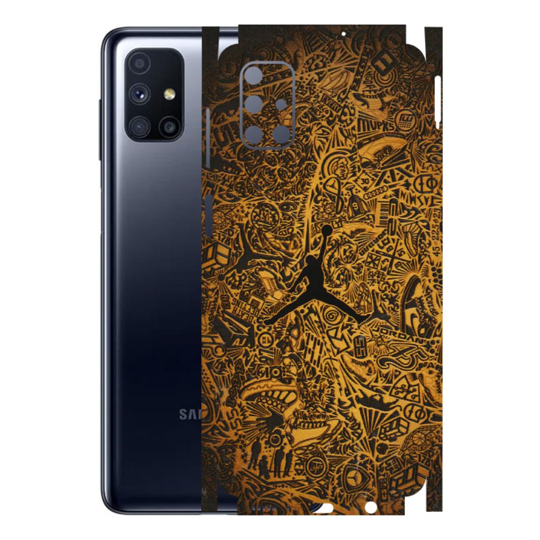 Samsung M/F/Note/Flip and C Phone Skins (All Models) - Premium Gold Basketball Player - 3D Embossed Finish (L-236) Samsung Galaxy M51