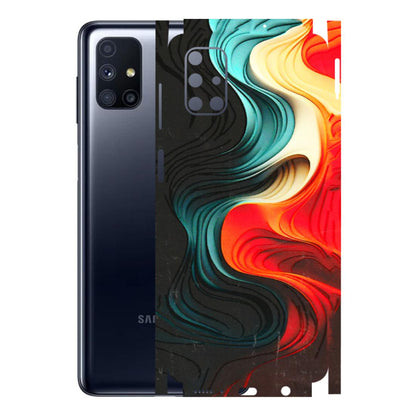 Samsung M/F/Note/Flip and C Phone Skins (All Models) - The Silky Swirl - 3D Embossed Finish (L-240) Samsung Galaxy M51