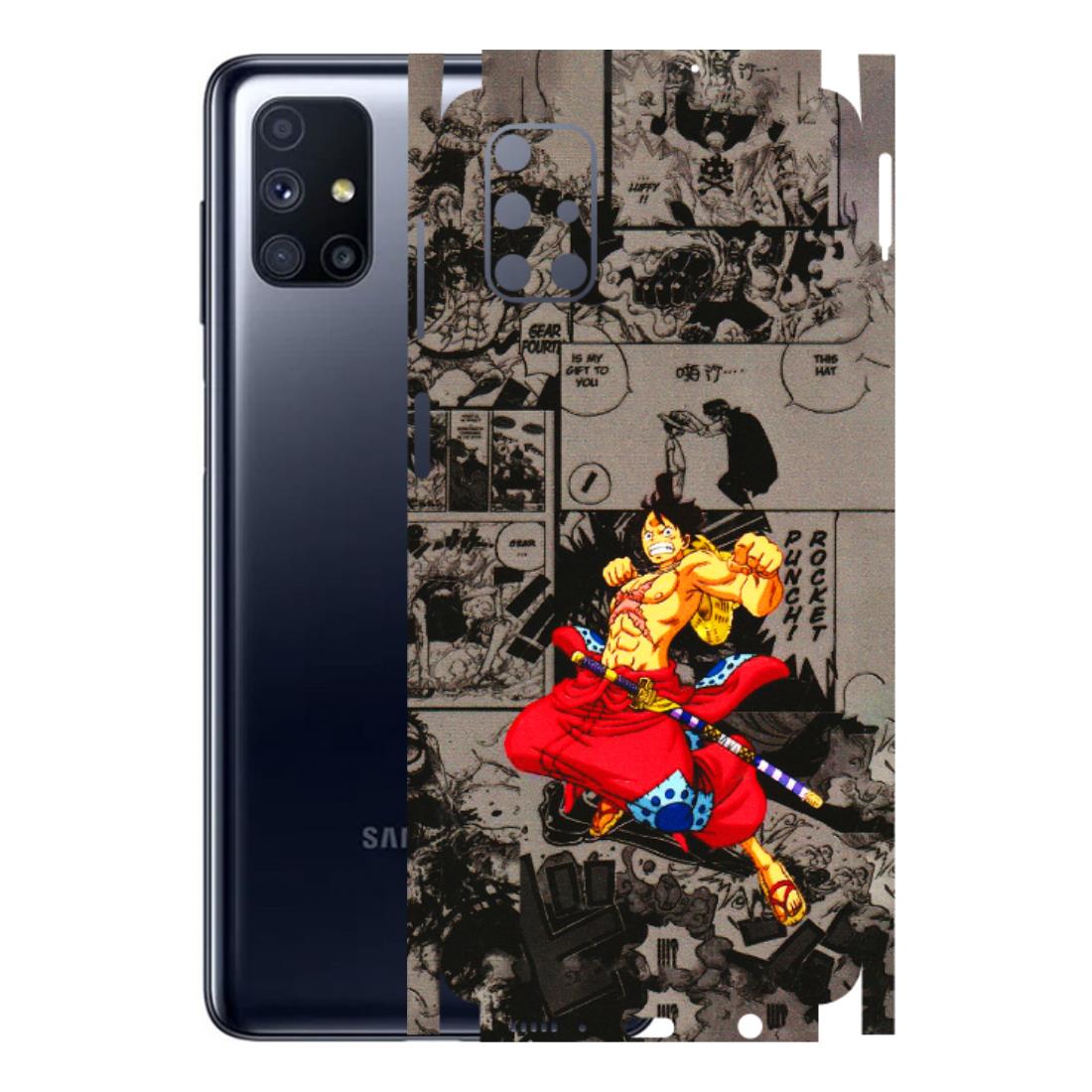 Samsung M/F/Note/Flip and C Phone Skins (All Models) - One Piece Rocket Punch Manga - 3D Embossed Finish (L-25) Samsung Galaxy M51