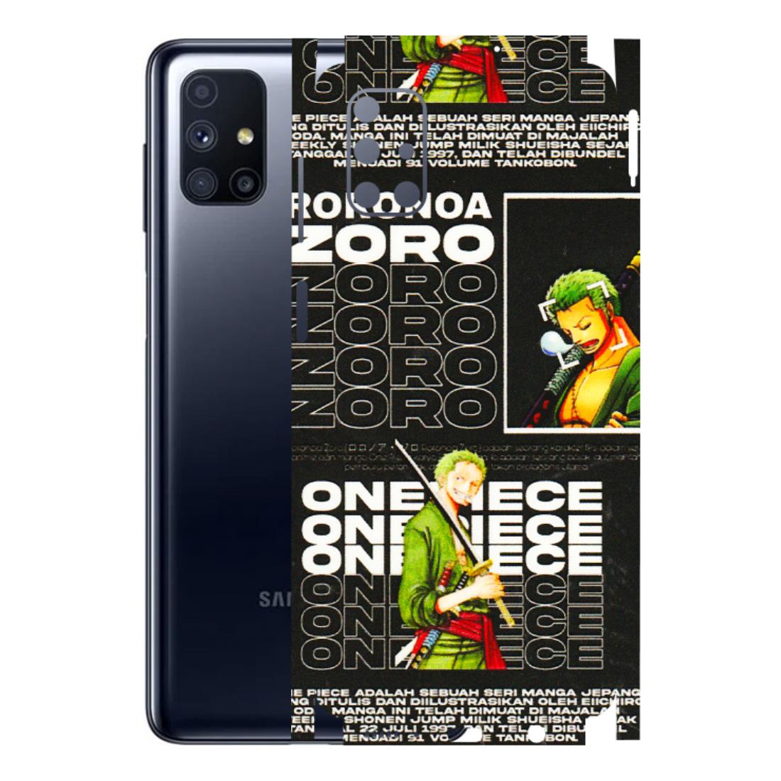 Samsung M/F/Note/Flip and C Phone Skins (All Models) - One Piece Zoro - 3D Embossed Finish (L-250) Samsung Galaxy M51